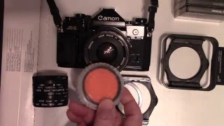 Camera Filters and Canon A 1 [upl. by Igor]