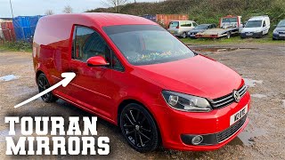 VW CADDY Touran wing mirror swap build series Pt14 [upl. by Darsey503]