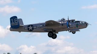 2024 Greater Binghamton Airshow  North American B25J Mitchell [upl. by Akcirderf415]