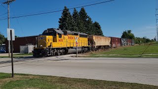 UP 1418 Leads YSB52 on the North Side of Sheboygan 8202024 [upl. by Dlaniger]