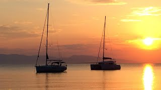 Saronic Gulf Sailing Poros to Perdika Greece [upl. by Adiazteb]