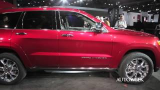 2014 Jeep Grand Cherokee Detroit auto show reveal  walkaround teaser [upl. by Hcahsem]