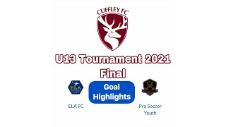 U13 Cuffley FC Mini Soccer Tournament 260621 Final v ELA Goal Highlights [upl. by Mudenihc]