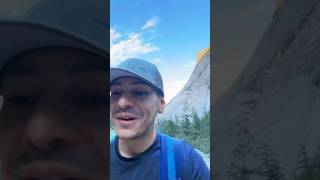 I’m hiking Half Dome tomorrow yosemitenationalpark yosemite halfdome hikingadventures hiking [upl. by Nref]