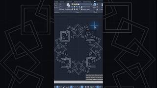 Create a Geometric Pattern in AutoCAD 🖥️  Quick Tutorial shorts trending pattern [upl. by Retxed]