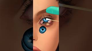 Relaxing ASMR Remove Lenses and Pimple treatment animation video [upl. by Lanod]