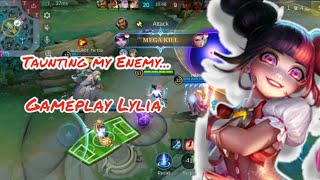 Gameplay Lylia 2024 Taunting The Enemies mobilelegends [upl. by Geoff705]