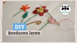 Borduren voor beginners 7 basissteken om mee te beginnen [upl. by Yarehs420]