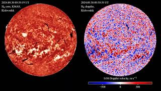 Hα 20240930  Spectroheliograph Data [upl. by Eniamreg]