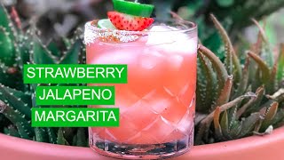 STRAWBERRY JALAPENO MARGARITA  Infused tequila makes the perfect margarita recipe [upl. by Sev]