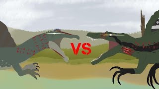 Spinosaurus Quadrupedal vs Spinosaurus BipedalLONG ANIMATION [upl. by Patrizia]