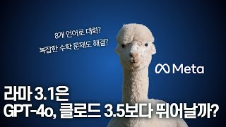 메타의 라마 31 리뷰 오픈소스 AI 모델의 성능과 도전 과제 [upl. by Retloc]