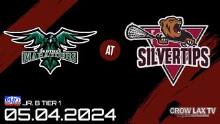 Rockyview Silvertips vs Okotoks Marauders RMLL Tier 1 [upl. by Quillan]