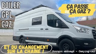 Installation gaz GPL Boiler Truma  On fait le point  Fourgon aménagé  Camping car  Vanlife [upl. by Eniamart226]