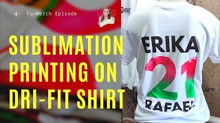 DriFit Shirt Sublimation Printing sublimation drifit jackadoll [upl. by Han]