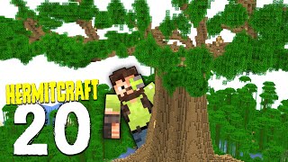 HermitCraft 7 20  TREE CANOPY MEGA PROGRESS [upl. by Ahael]