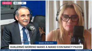 Guillermo Moreno con Nancy Pazos en Radio 10 21324 [upl. by Anawk]