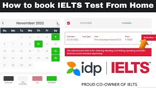 How To Book Your Ielts Test Online in India  Idp Ielts Registration  All Steps Explained [upl. by Tserof]