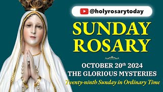 SUNDAY HOLY ROSARY 💙 OCTOBER 20 2024 💙 GLORIOUS MYSTERIES OF THE ROSARY VIRTUAL holyrosarytoday [upl. by Arodasi]