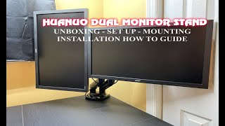 Maximize Your Workspace Huanuo HNDS6 Dual Monitor Stand Setup Guide [upl. by Birch954]