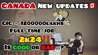 CANADA NEW UPDATES 2024 GIC INCREASED  STUDENTS JOB  NIZIKTHEVLOGGER  CANADAOTTAWA  MALAYALAM [upl. by Ahcurb]