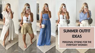 Summer Outfit Ideas for the Everyday Woman HampM amp Zara Haul with Personal Stylist Melissa Murrell [upl. by Eecart789]