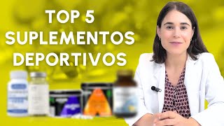 Nutricionista  Top 5 suplementos para el rendimiento deportivo [upl. by Arreis]