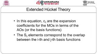 M15 Extended Huckel method and need for selfconsistentfield SCF theories [upl. by Aeuhsoj296]