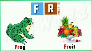 R blends flash cards beginning consonant blends br cr Dr fr pr tr what is blends ABC World [upl. by Esor853]