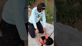 Rishi was rescued from the water tank 🤒🥶😞 shorts funny comedy [upl. by Adanar]