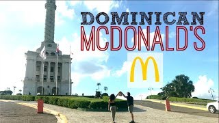 TRYING DOMINICAN MCDONALDS  MC MANGU [upl. by Urbannal334]