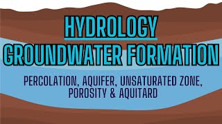 Groundwater Hydrological Terms amp Aquifers [upl. by Artus]