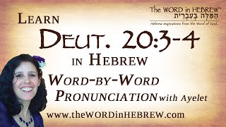 Learn Deuteronomy 2034 in Hebrew quotDo not let your heart be faintquot [upl. by Musihc]