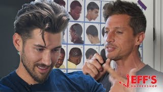 WHITE RAPPER FINDS OUT HES BLACK DURING INTERVIEW  Jeffs Barbershop  Simon Rex [upl. by Stronski]