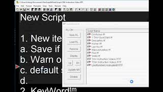 TeleScript AV Advanced Tutorial 4  Exporting and importing files and runlists [upl. by Tselec650]