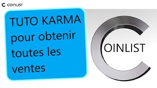 COINLIST  Tutoriel complet sur le KARMA [upl. by Assina]