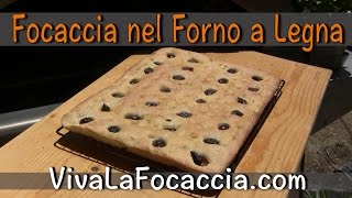 Focaccia Genovese Cotta nel Forno a Legna 4 Pizze di AlfaPizza [upl. by Nongim]