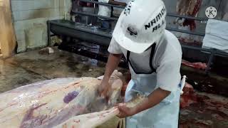 Step by step procedure of slaughtering a cattle [upl. by Salman240]