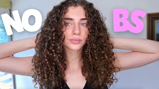 5 Minute ZERO Styling Products Curly Hair Routine [upl. by Drona]