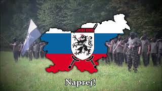 quotNaprej Zastava Slavequot Anthem of the Slovenska Varda Slovenian Guard [upl. by Enilrae]