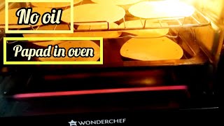 How to roast Papad in ovenvery easy way otgpapadovenwithoutoilwonderchef [upl. by Ado]