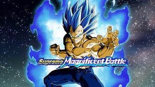 Supreme Magnificent Battle vs Super Saiyan God SS Evolved Vegeta [upl. by Elwira917]