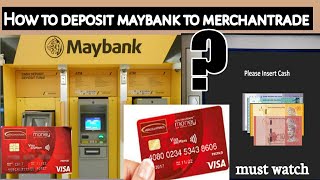 How to deposit money maybank to Merchantrade  How to deposit money Mercchantrade card [upl. by Intisar]