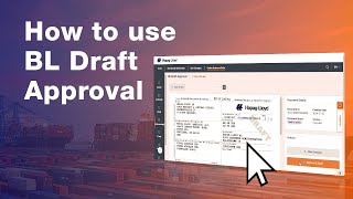 How to use BL Draft Approval  HapagLloyd [upl. by Iredale]