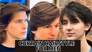 Curtains Haircut for Men 2023s Hottest Hairstyle [upl. by Anekam]