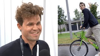 Magnus Carlsen Interview on Being Late  2024 FIDE Chess Olympiad [upl. by Aivan]