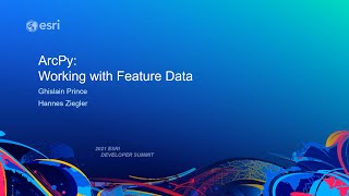 ArcPy Working with Feature Data [upl. by Flosser930]