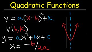 How To Graph Quadratic Functions In Vertex Form and Standard Form [upl. by Warfore948]