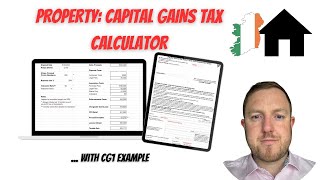 Irish Property Capital Gains Calculator  CG1 Form Example [upl. by Mukul]