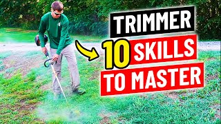 How to Use a String Trimmer  10 Skills to Master [upl. by Anyal]